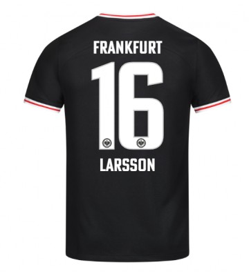 Eintracht Frankfurt Hugo Larsson #16 Segunda Equipación 2023-24 Manga Corta